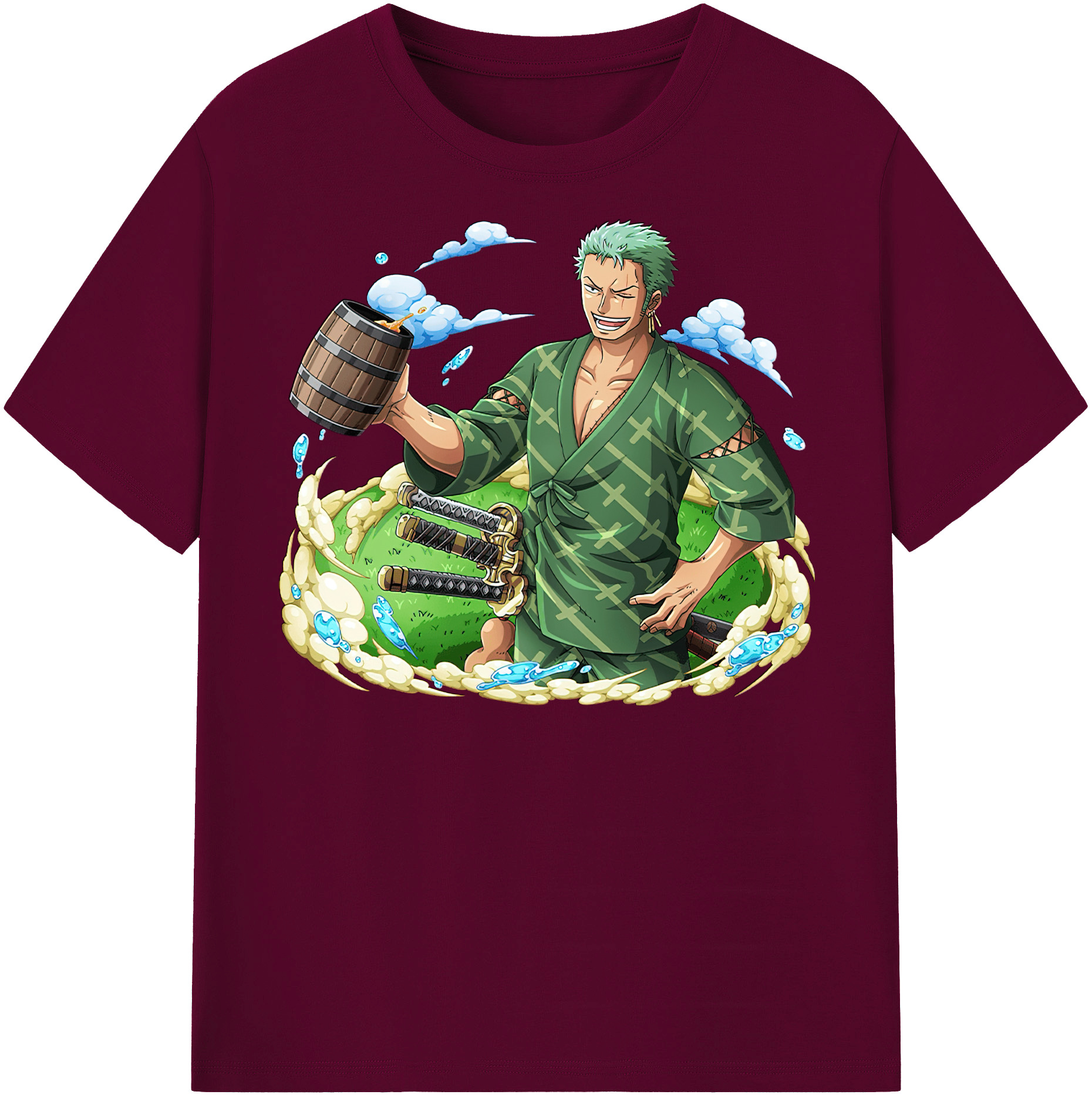 ワンピース ロロノア・ゾロ ONE PIECE Roronoa Zoro レディースカジュアルプリントTシャツ（綿100％）